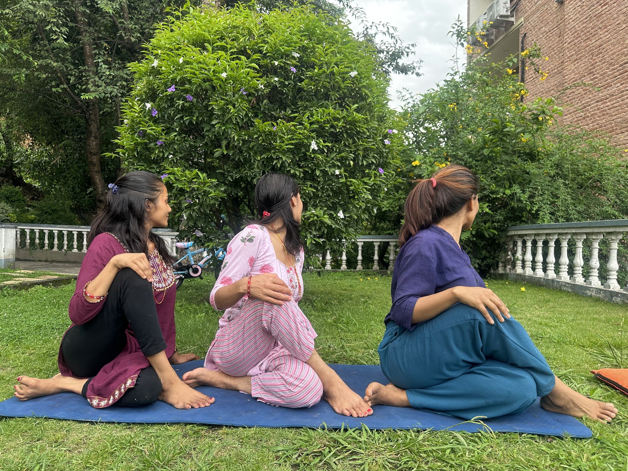 asana practice- yoga in nepal