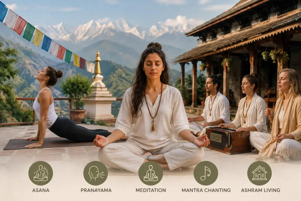 5 Powerful Practices at a Traditional Yoga Ashram in Nepal: Yoga, Meditation and Mantra Chanting 3 5 Powerful Practices at a Traditional Yoga Ashram in Nepal: Yoga, Meditation and Mantra Chanting