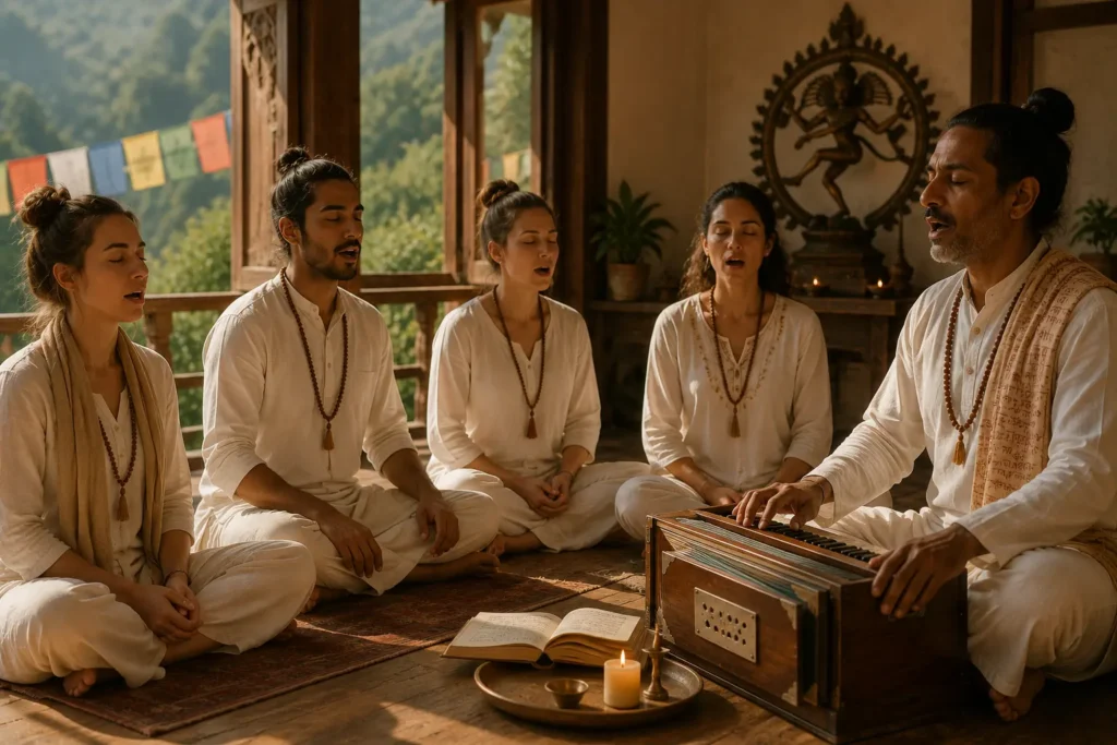 5 Powerful Practices At A Traditional Yoga Ashram In Nepal: Yoga, Meditation And Mantra Chanting 2 mantra chanting: yoga ashram in nepal