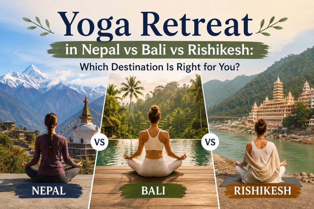 Yoga Retreat in Nepal vs Bali vs Rishikesh: Which Should You Choose?