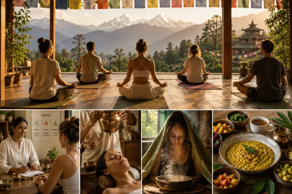 Yoga And Ayurveda In Nepal: How Can To Combine Yoga Practice With Ayurvedic Wellness? 2 yoga and ayurveda in nepal: nepal yoga home