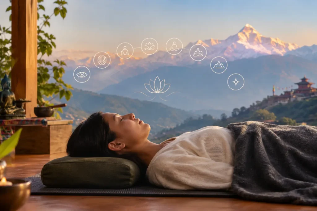 8 Stages of Yoga Nidra for Deep Sleep: What it is and How it's Taught in Nepal? 3 8 Stages of Yoga Nidra for Deep Sleep: What it is and How it's Taught in Nepal?